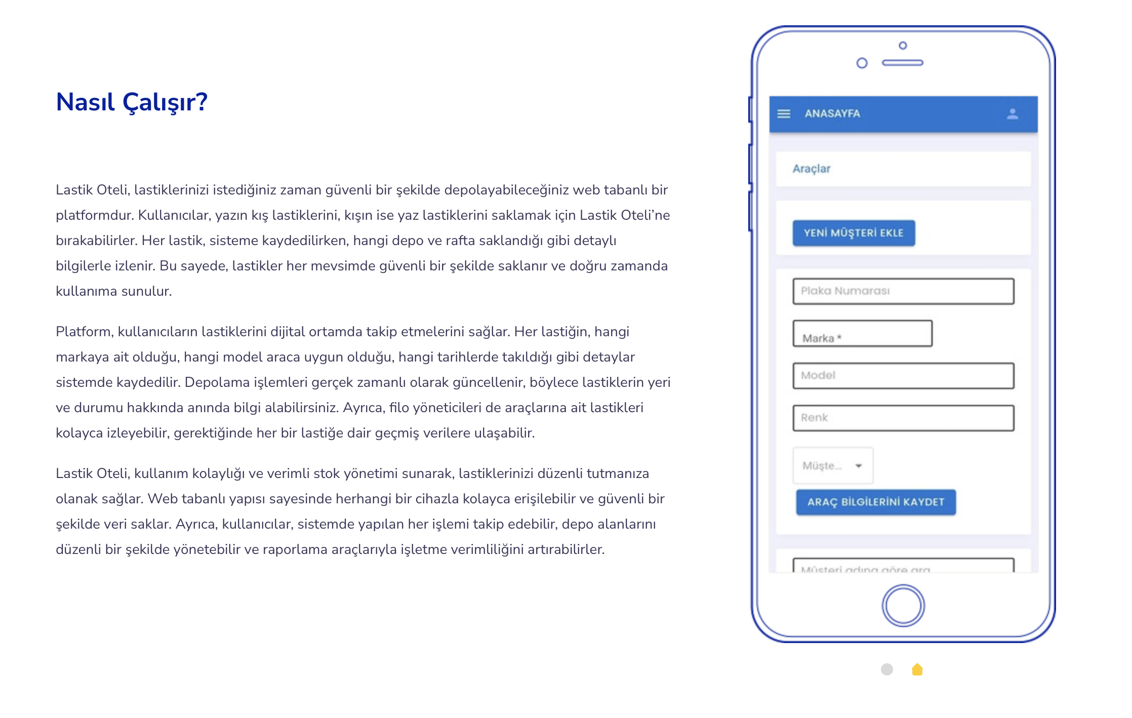 Lastik Oteli Stok Paneli