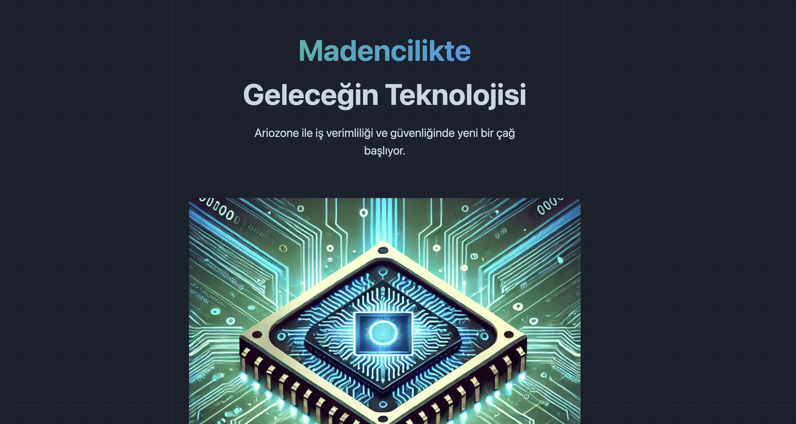 Maden Takip Dashboard